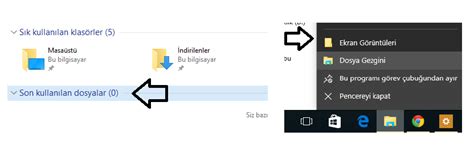 Multiple workshop Redundant windows 10 son kullanılan dosyalar
