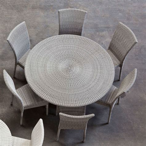 Table de jardin extensible piazza aluminium traité époxy. table de jardin ronde 130 cm