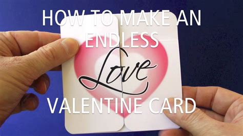 It is a pretty simple craft if you know one or two little tricks! How To Make An Endless Love Valentine Card - YouTube