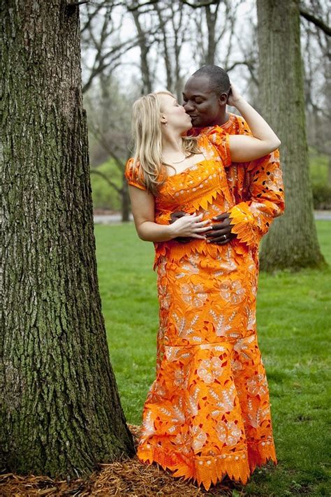 “absolutely Stunning Mixed Couple In Nigerian Lace White Women Seeking Black Men