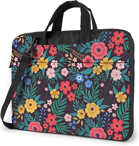 Colorful Floral Pattern Laptop Bag Laptop Shoulder Bag Notebook