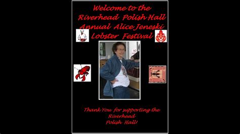 Riverhead Polish Hall Annual Alice Jeneski Lobster Festival September