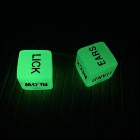 222 Pair Erotic Dice Game Toy Sex Party Fun Adult Couple Glow In The