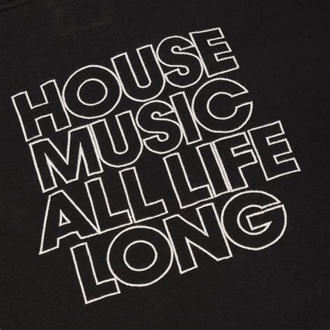Defected House Music All Life Long Hoodie Solid Black Defected Records™ House Music All