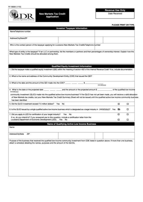 Pdf drive is your search engine for pdf files. Fillable Form R-10609 - New Markets Tax Credit Application ...