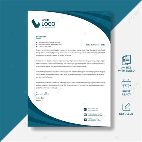 Modern Letterhead Template Template Download On Pngtree