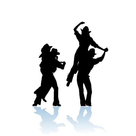 Cowboy Dance Silhouette Stock Vector Image By ©azimage 3188395