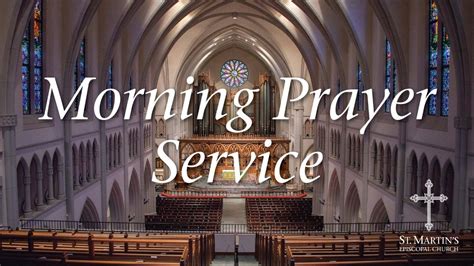 Morning Prayer Service At St Martins Episcopal Church In Houston