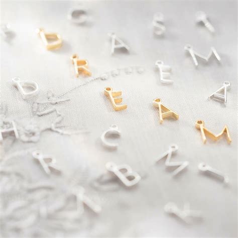 Add A Sterling Silver Contemporary Mini Letter Charm By Bloom Boutique