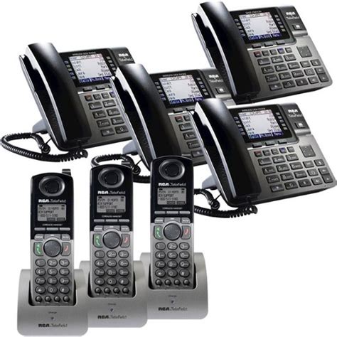 Rca 4 Line Expandable Business Phone System With 4 Desk Phones 3