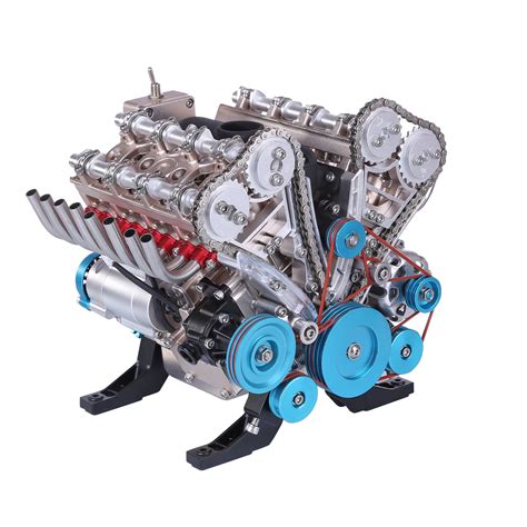 Teching V8 Engine Model Kit Metal Assembly Diy Kit 500pcs Mechanical