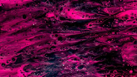 Pink Black Dark Paint Stains 4k Abstract Hd Desktop Wallpaper