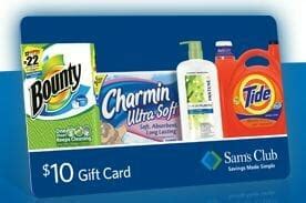 Sam's club is always bringing the deals. Get a $10 Sam's Club Gift Card with $40 Purchaes of Select ...