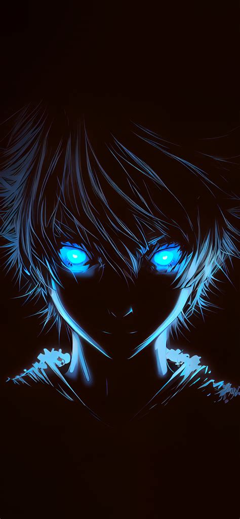Download Boy With Blue Glowing Eyes Anime Wallpaper 4k By Brendaboyd
