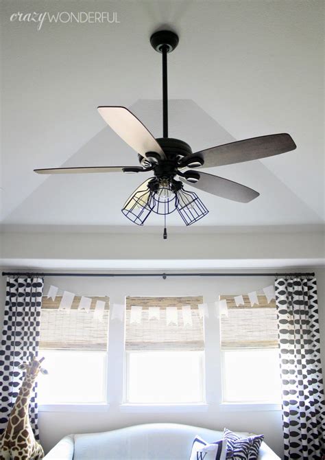 Unique ceiling lighting fixtures unique round light. Crazy Wonderful: DIY cage light ceiling fan | Someday ...