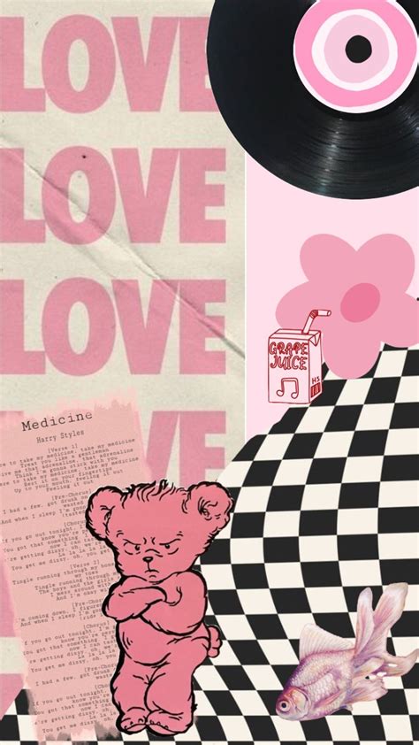 تحقق من تشكيلات h nnahkx العشوائية wallpaper harrystyles love music art cute pink
