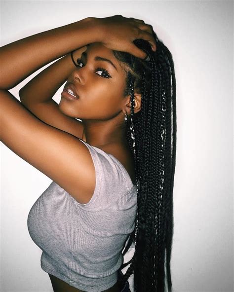 150 Popular Box Braid Hairstyles For Black Women In 2019