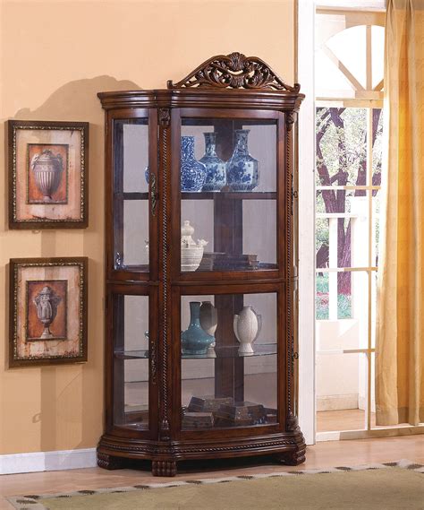 Curio cabinets are the only thing that will do when you want to show off your china or collectables. Marianne Half Round Curio at North Carolina Furniture Best ...