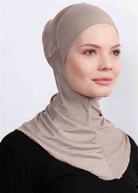 Mink Underscarf Inner Hijab Cap Ninja Cap Inner Hijab Etsy Canada Hijab Caps No Slip