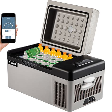 Vevor Portable Refrigerator 21 Quart20 Liter12 Volt Refrigerator App Control 4℉~68℉ Car
