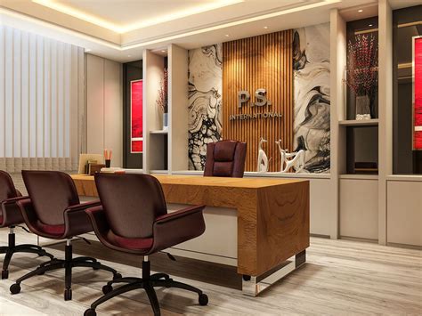 Office Interior Design And Visualization On Behance Office Interior