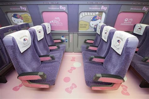 all aboard hello kitty bullet train debuts in japan news the jakarta post