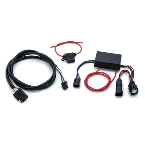 Harness kit includes two wiring harnesses with flat four connectors, splice connectors and all the mounting hardware required for basic trailer hookup. Kuryakyn Trailer Wiring Kit For Harley Road King / Electra Glide Standard 2014-2021 - Cycle Gear