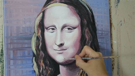 Painting The Mona Lisa Contemporary Art Style Youtube