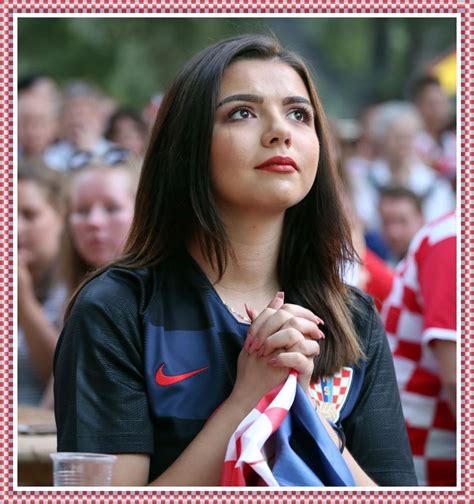 Croatian Girl In The Worry Soccer Fans Football Soccer Soccer Girls Football