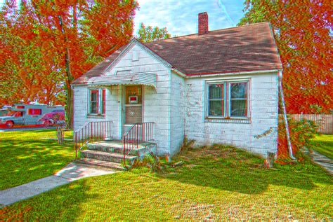 Anaglyph Small Concrete Block House As I Wandered Around C Flickr
