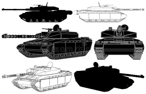 Military Tank Vector 01 Stock Vector Illustration Of Tank 18230338