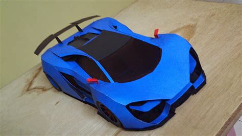 Papercraft Car Lamborghini Papercraft Car Thebian Concepts