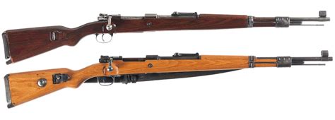 Two Bolt Action K98 Rifles A Steyr Bcd4 Code K98 Rifle With Four