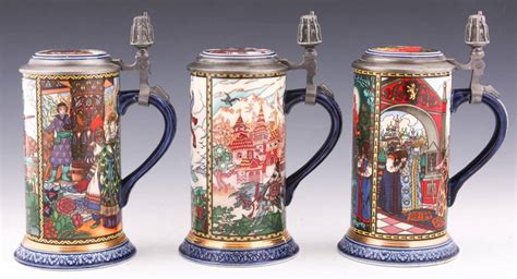 villeroy and boch russian fairy tales porcelain steins