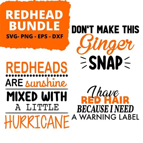 Redhead Svg Bundle Red Head Svg Etsy