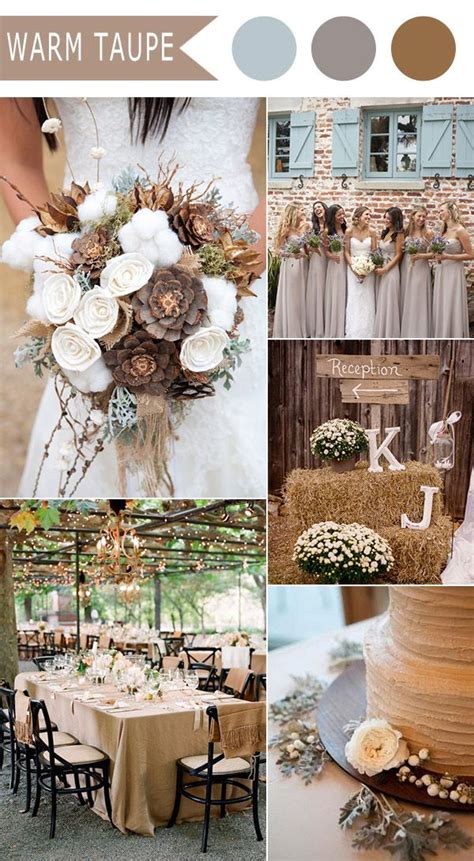 Country Rustic Neutral Fall Wedding Colors For 2016 Trendy Wedding