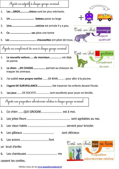 4 séries d'exercices pour travailler l'adjectif (nature et genre) avec des élèves de ce1 ou de ce2. Cours Ce2 A Imprimer | Arouisse.com