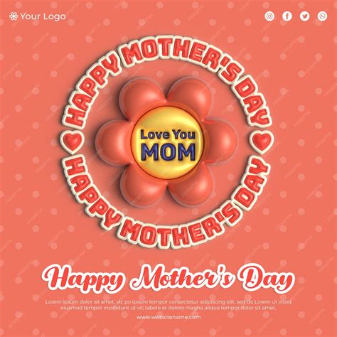 Premium Psd Mothers Day Greeting Card Mockup Template