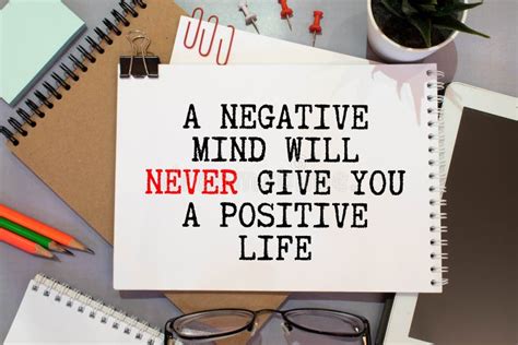 The Text A Negative Mind Will Never Give You A Positive Life