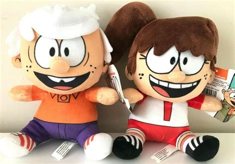 Set Of 2 The Loud House Plush Doll Lynn And Lincoln 7 Inch Nwt