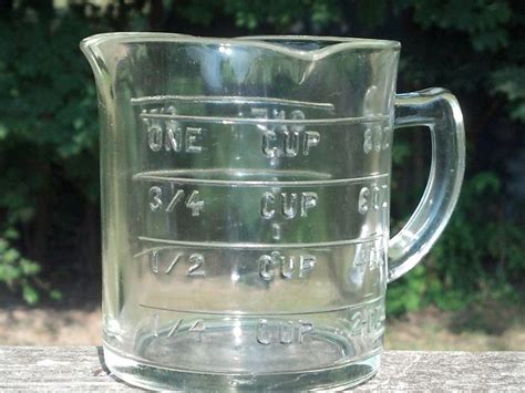 Vintage Glass Measuring Cup Hazel Atlas Triple Spout Glass