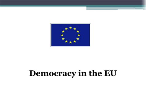Ppt Democracy In The Eu Powerpoint Presentation Free Download Id1490466
