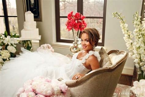 Evelyn Lozada Is Surrounded By Luxury Cake And Flowers Like A Blushing Bride Should Be Red