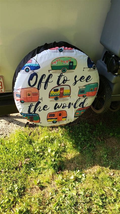 New Spare Tire Cover For Our Travel Trailer Off To See The World