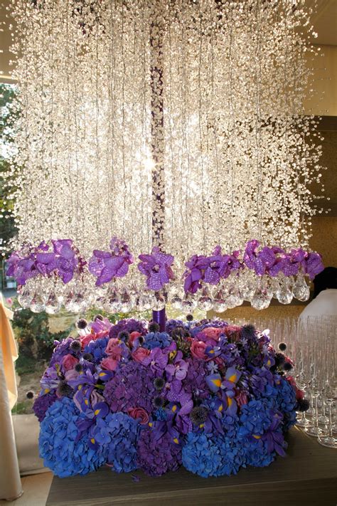 Tall Colorful Floral Arrangement With Crystals