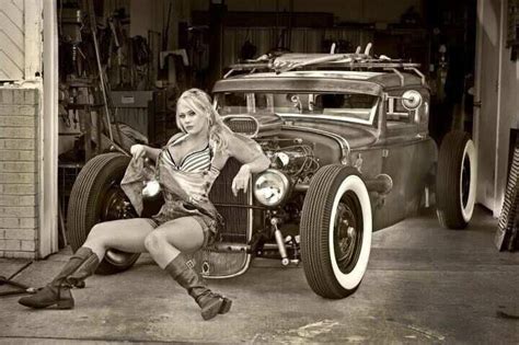 Rat Rod Pin Up Nude Pin Up Pin Up Girls With Rides Pinterest