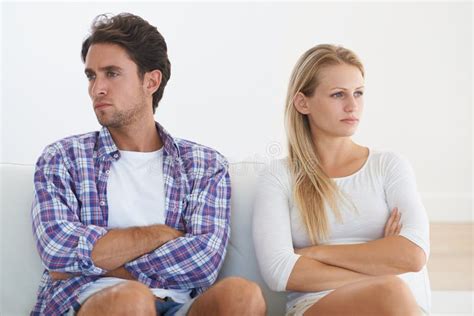 Upset Couple Sulking Each Other Stock Photos Free And Royalty Free