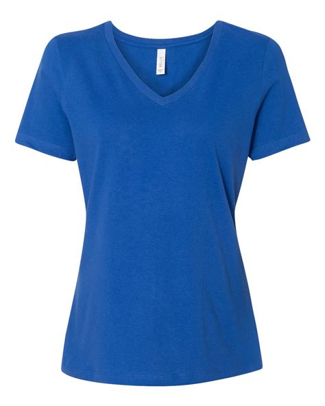 Bella Canvas Womens Relaxed Jersey V Neck T Shirt Show Your Spirit