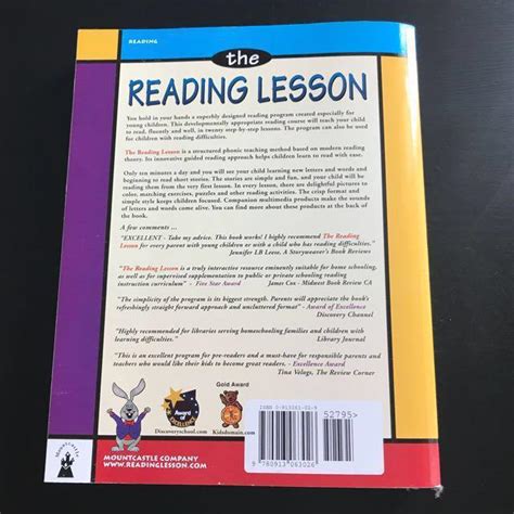 The Reading Lesson Teach Your Child To Read In 20 Easy Lessons