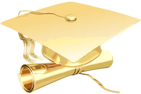 Doctorados Gold Graduation Cap Png Clipart Large Size Png Image